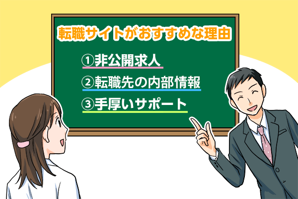 転職サイトがおすすめな理由
